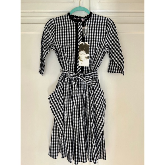 L'ecole des Femmes Gingham Loire Valley Dress NWT - Picture 3 of 4